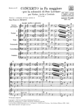Concerto Per Vl., Archi E B.C.: In Fa Majeur - VIVALDI - Partition